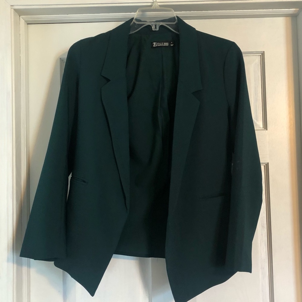 Emerald green blazer